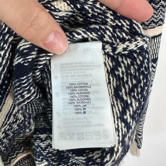 Gant Rugger The Jacquard Sweater Cream/Marine - Picture 7 of 9